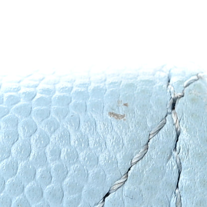 Chanel Caviar Quilted Flap Card Holder Wallet Light Blue 17 of 18