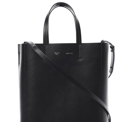 Celine Grained Calfskin Small Vertical Cabas Black 10 of 13