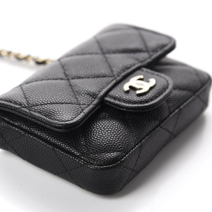 Chanel Caviar Quilted Mini Chain Belt Bag Black 6 of 12