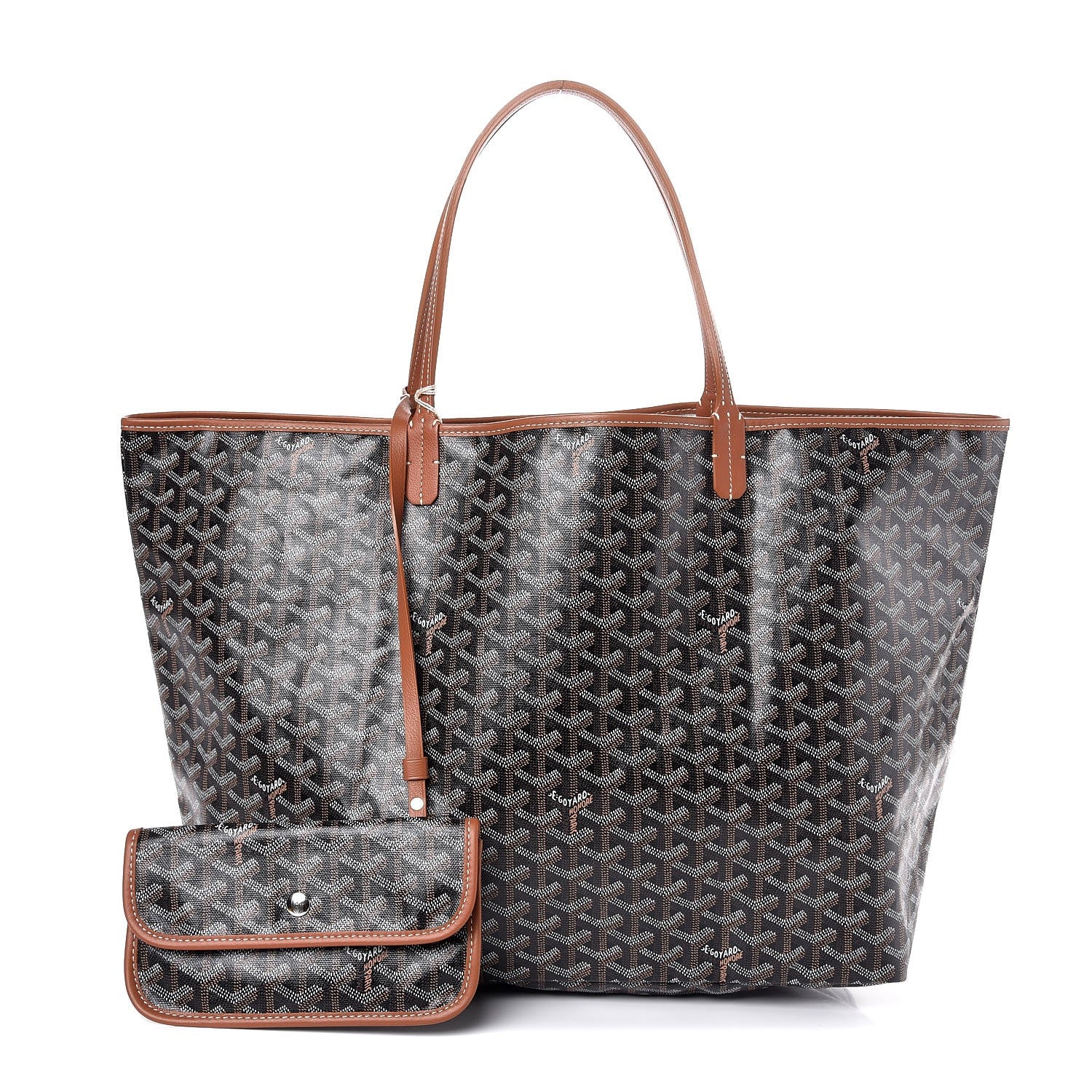 Goyard Goyardine Saint Louis GM Black Gold 1 of 8