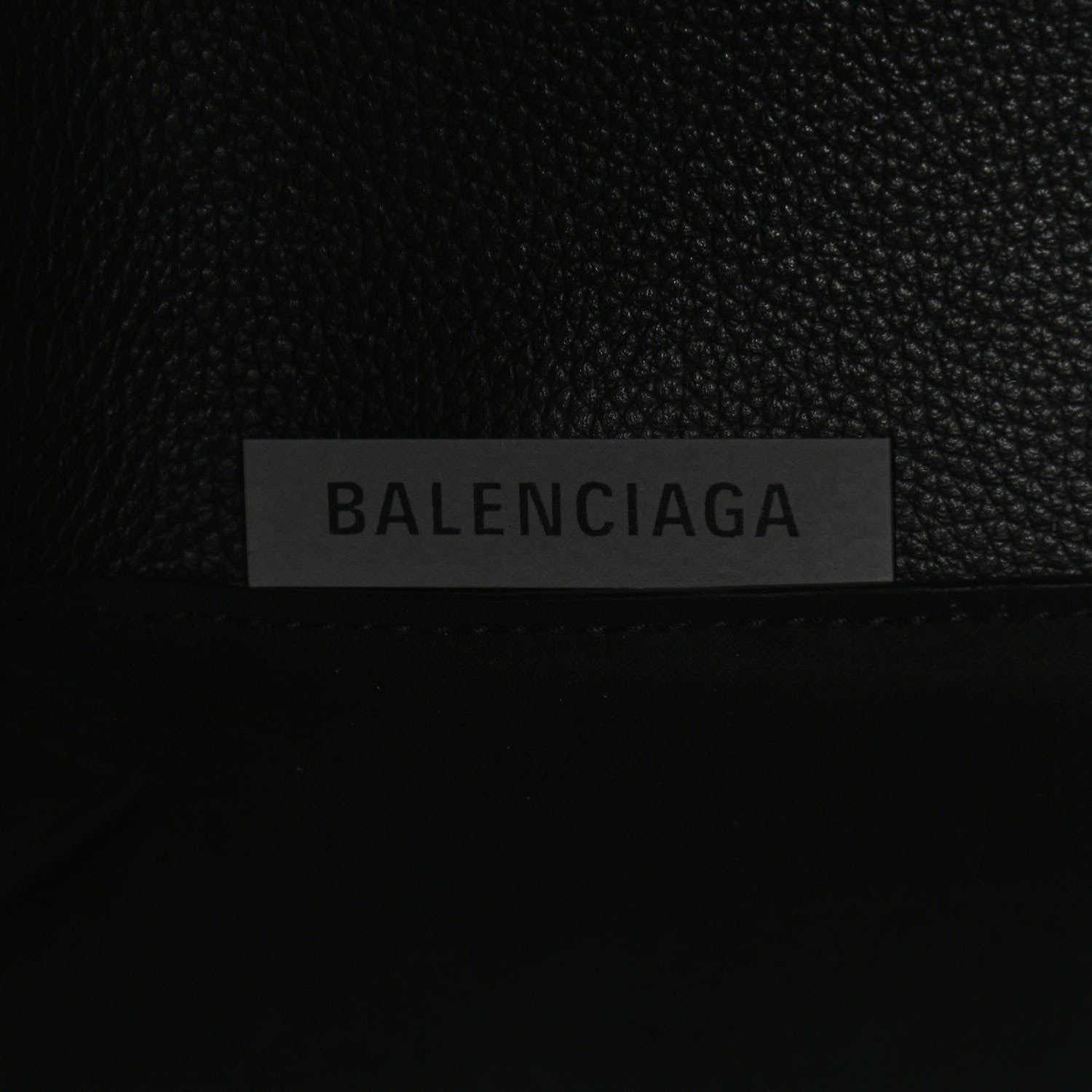 Balenciaga Calfskin Logo Embossed Small Tool 2.0 North-South Tote Black 7 of 10