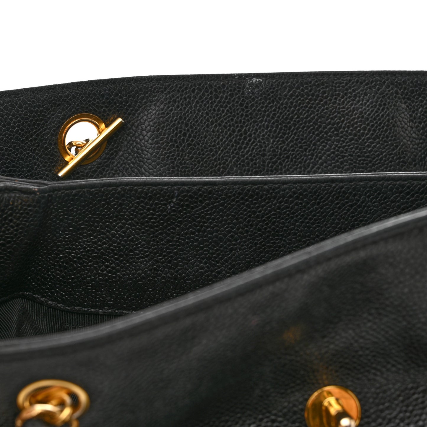 Caviar Shoulder Bag Black