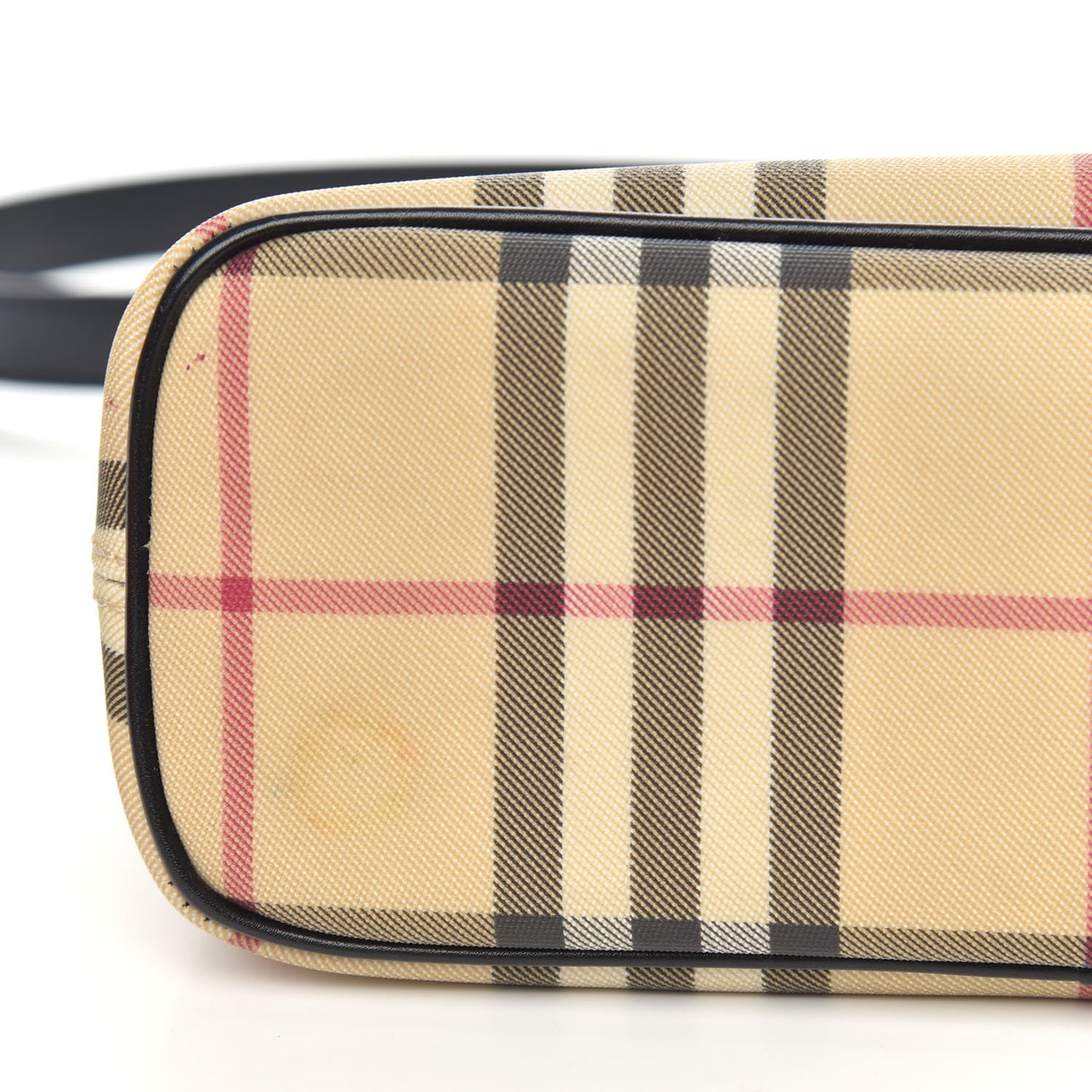 House Check Shoulder Bag Black
