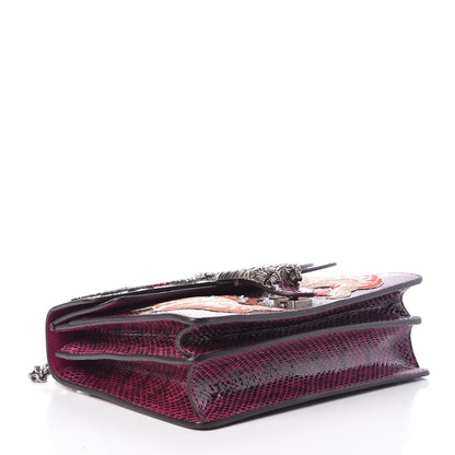 Gucci Elaphe Dragon Embroidered Medium Dionysus Shoulder Bag Violet Cyclamen Multicolor 4 of 9
