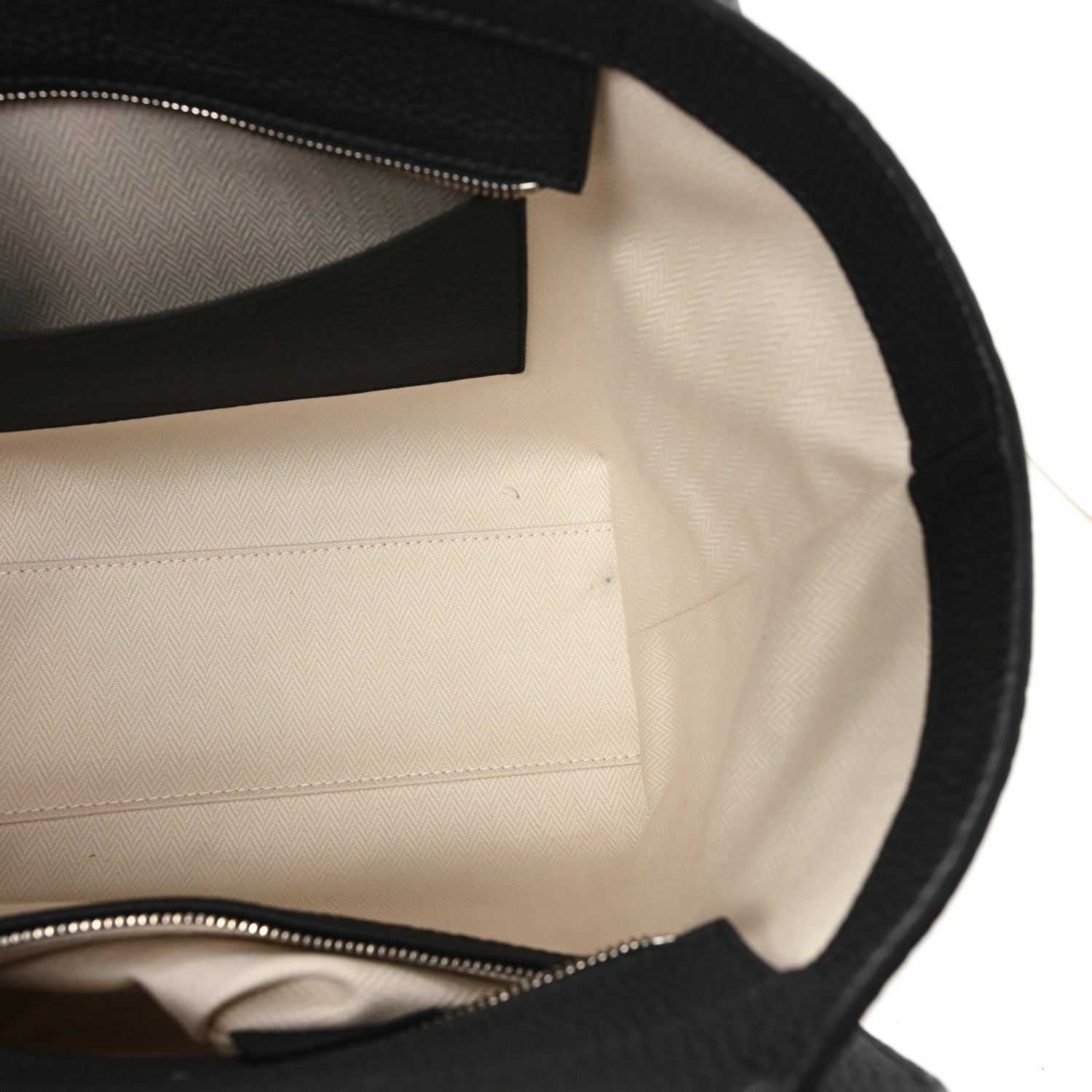 The Row Grained Calfskin Marlo 12 Tote Bag Black 12 of 12