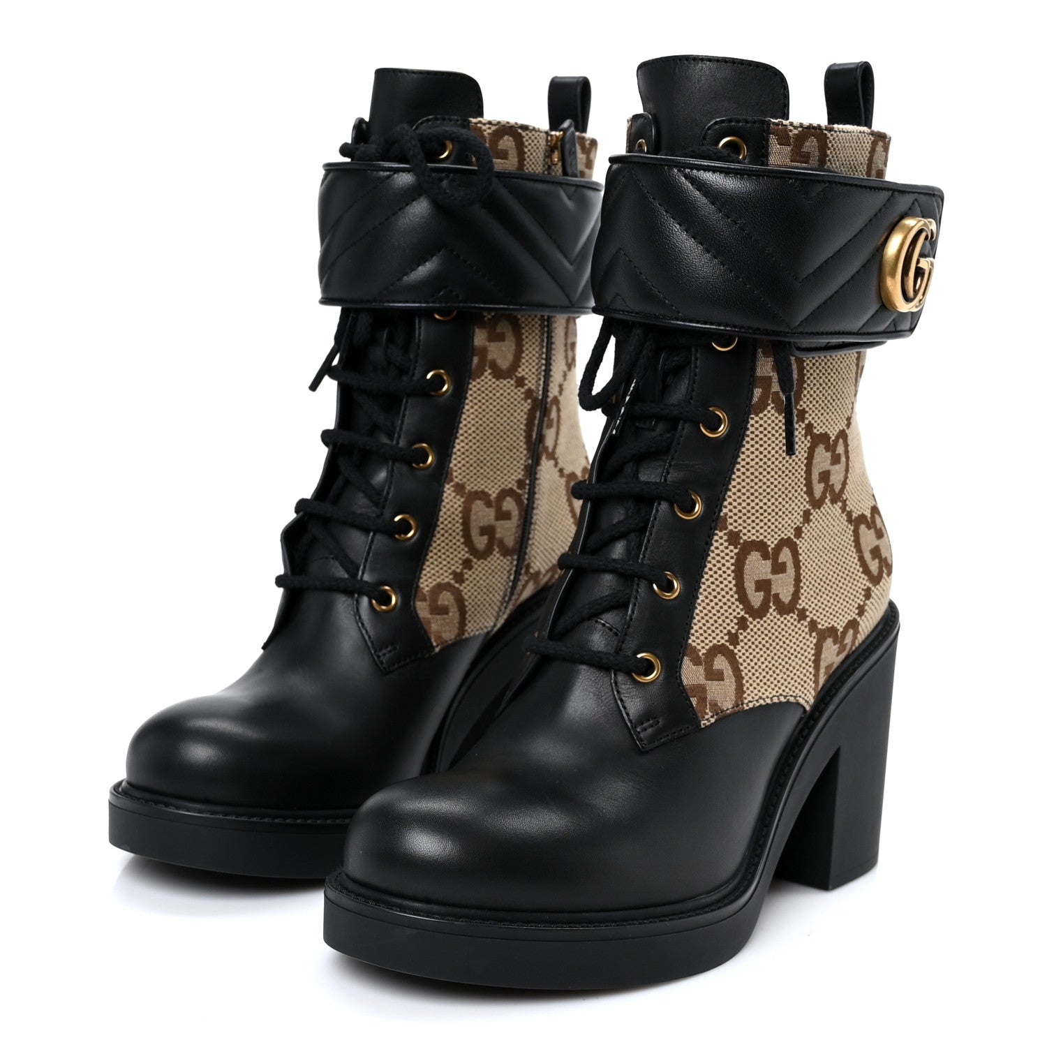 Gucci Flores Calfskin Monogram Maxi GG Nappa Matelasse Double G