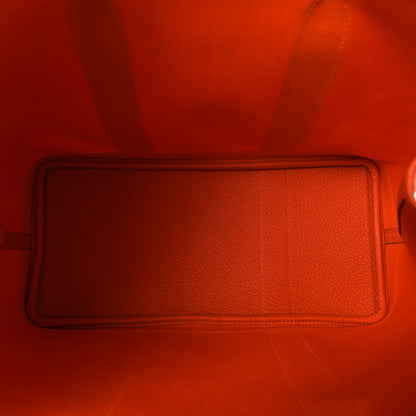 Hermes Toile Negonda Garden Party Tote 36 MM Orange 5 of 9