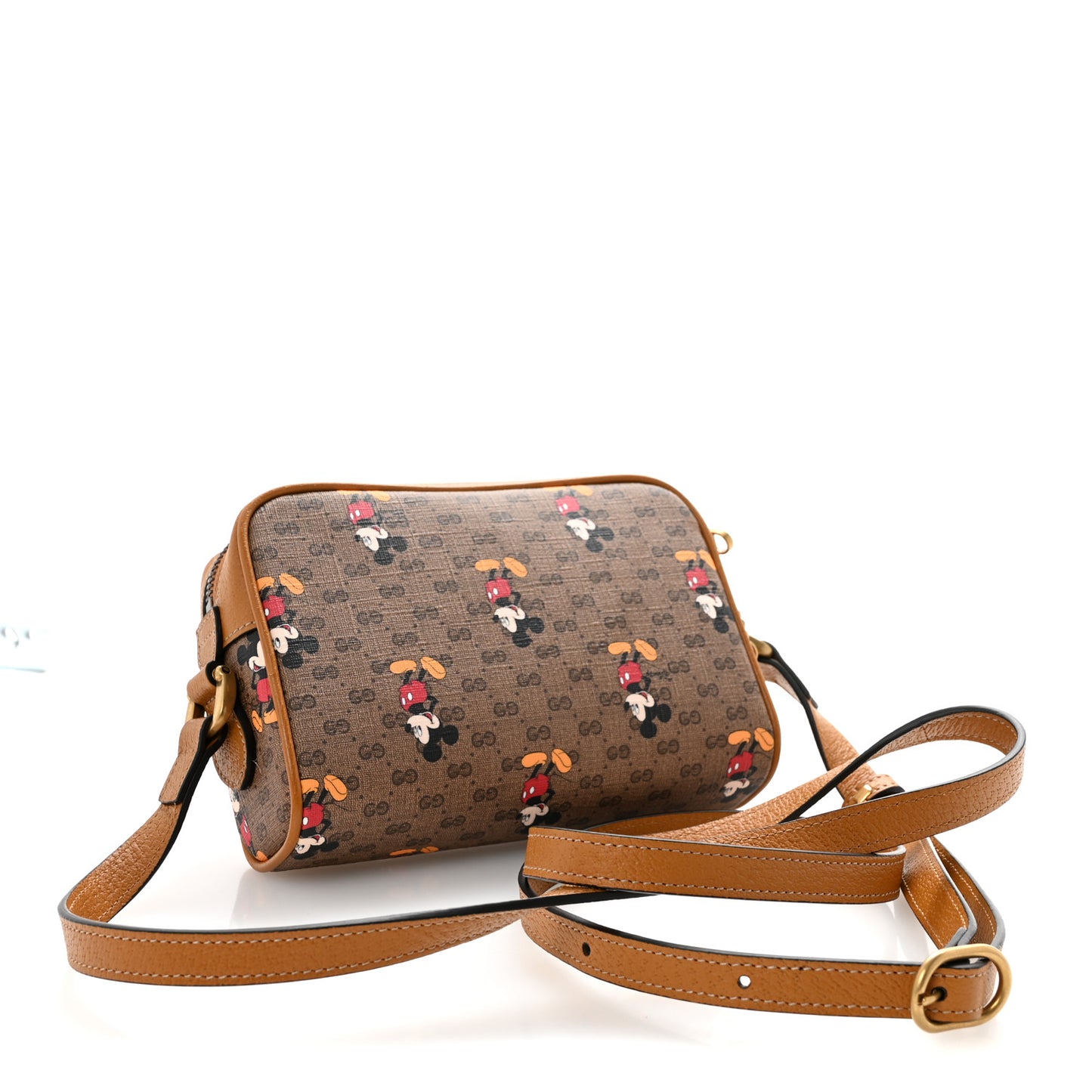 X DISNEY Mini Vintage GG Supreme Monogram Mickey Mouse Shoulder Bag  Beige Vintage Sun Oil