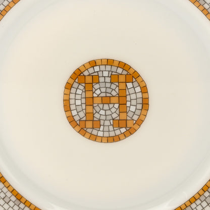 Hermes Porcelain Mosaique Au 24 Gold Tea Cup And Saucer Set Of 2 6 of 11