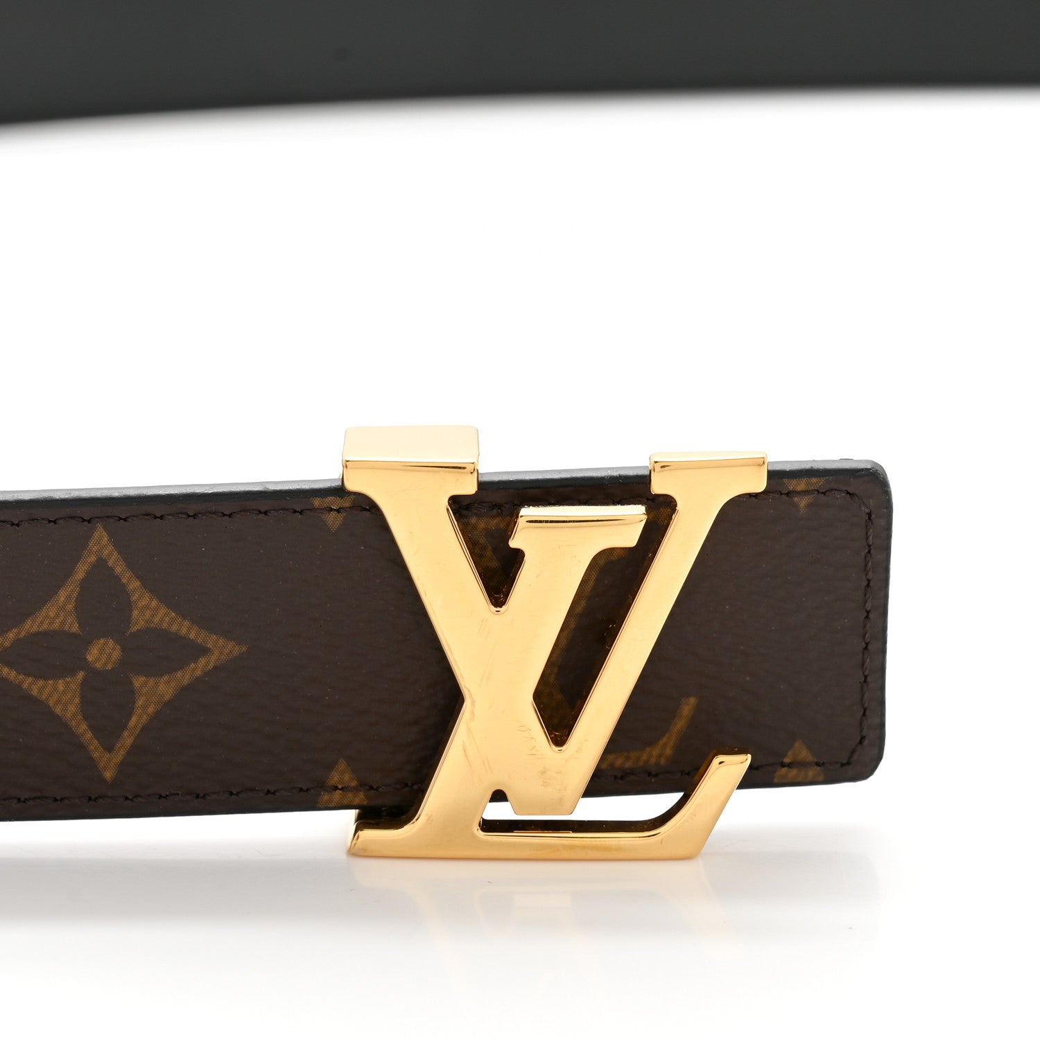 Louis Vuitton Calfskin Monogram 30mm LV Initiales Reversible Belt 90 36 Black 6 of 6