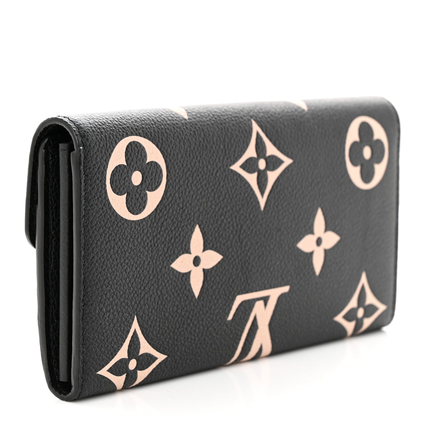 Monogram Empreinte Giant Sarah Wallet Black Beige