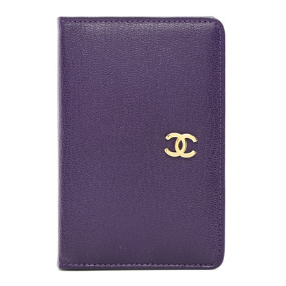 Chanel Goatskin Card Holder Wallet Purple 1 of 9