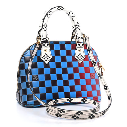Louis Vuitton Epi Damier Race Alma BB Blue Vert 3 of 8