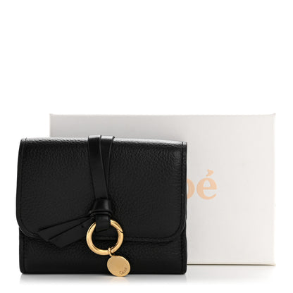 Chloe Calfskin Alphabet Tri-Fold Black 10 of 10