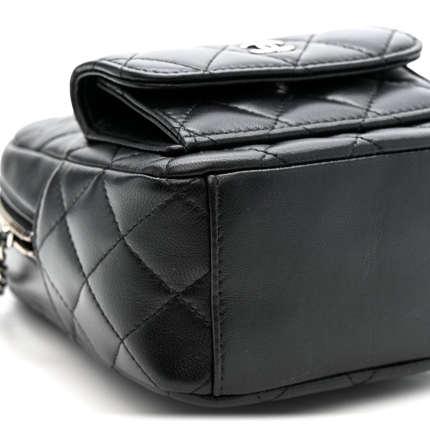 Chanel Lambskin Quilted CC Mini Classic Backpack Black 9 of 10