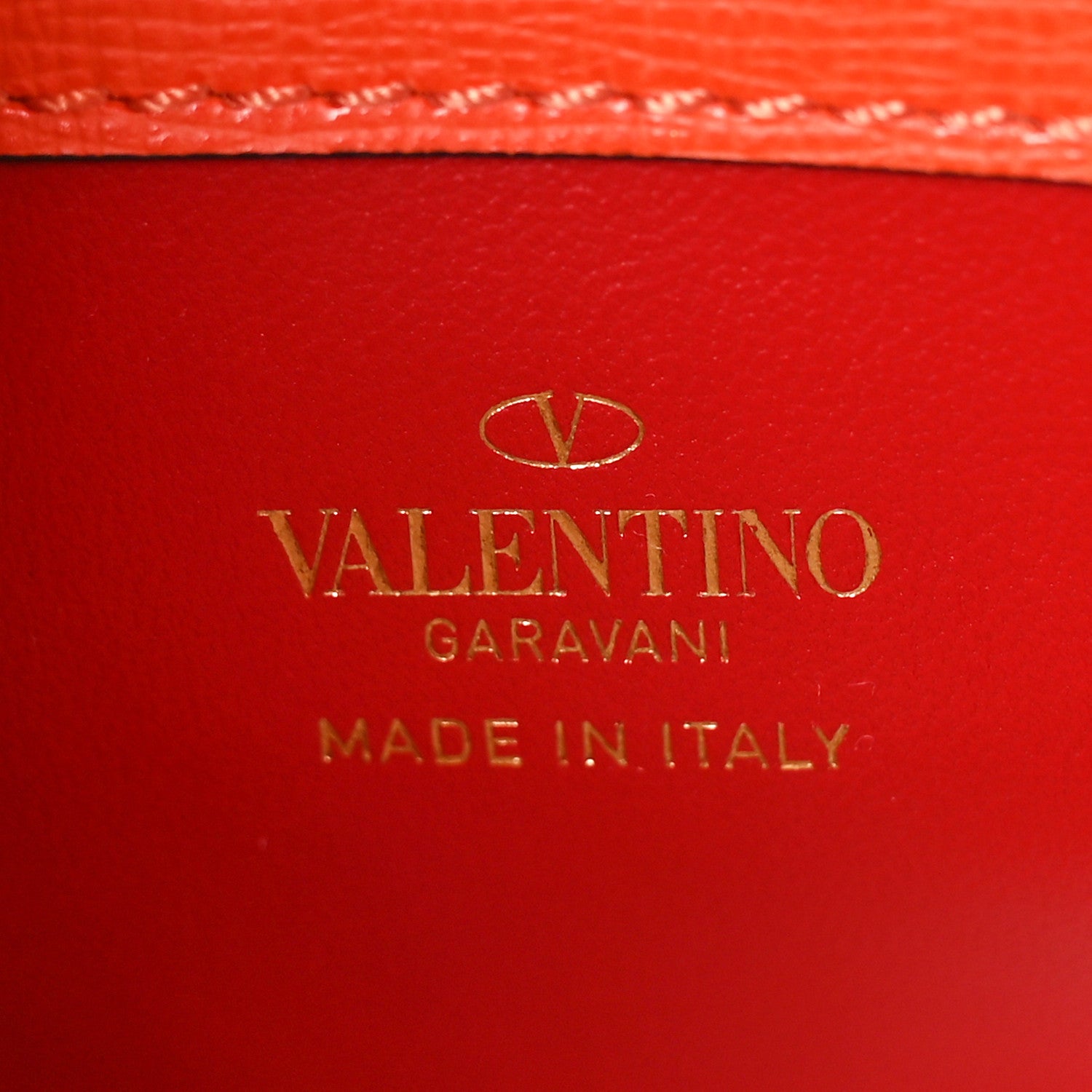 Valentino Garavani Grainy Calfskin Small Rockstud Alcove Top-Handle Flap Bag Orange 6 of 8