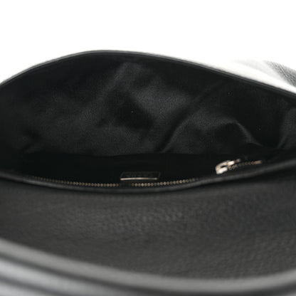 Prada Vitello Daino Swing Flap Shoulder Bag Black 5 of 13