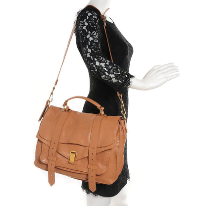 Proenza Schouler Lambskin Large PS1 Satchel Birch 2 of 13