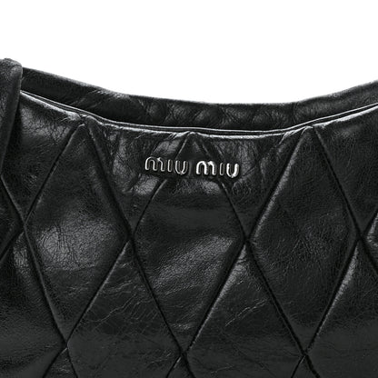 Miu Miu Matelasse Lux Wristlet Clutch Black 7 of 9
