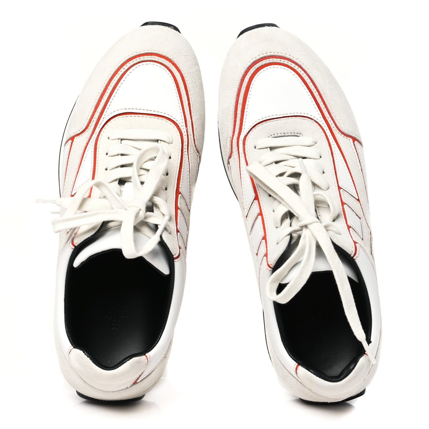 Calfskin Suede Goatskin Womens Chris Sneakers 39 White Multicolor