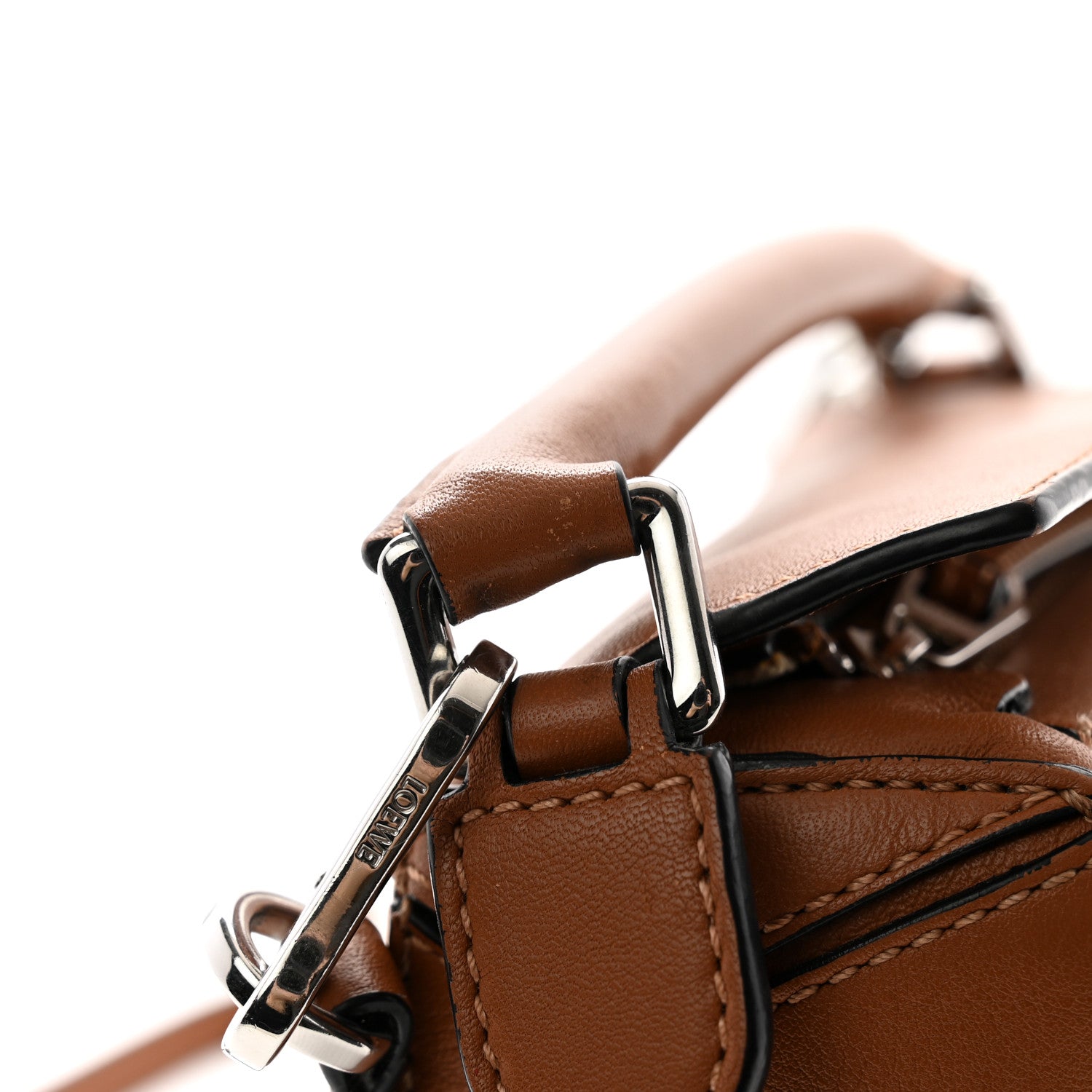 Loewe Calfskin Mini Puzzle Bag Tan 11 of 13