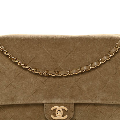 Chanel Suede Calfskin Souplissimo Maxi Flap Dark Beige 7 of 9