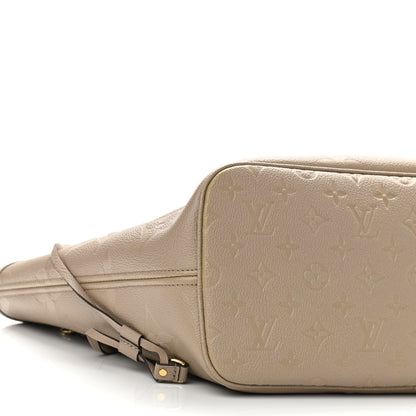 Louis Vuitton Empreinte Monogram Giant Neverfull MM Tourterelle 9 of 10