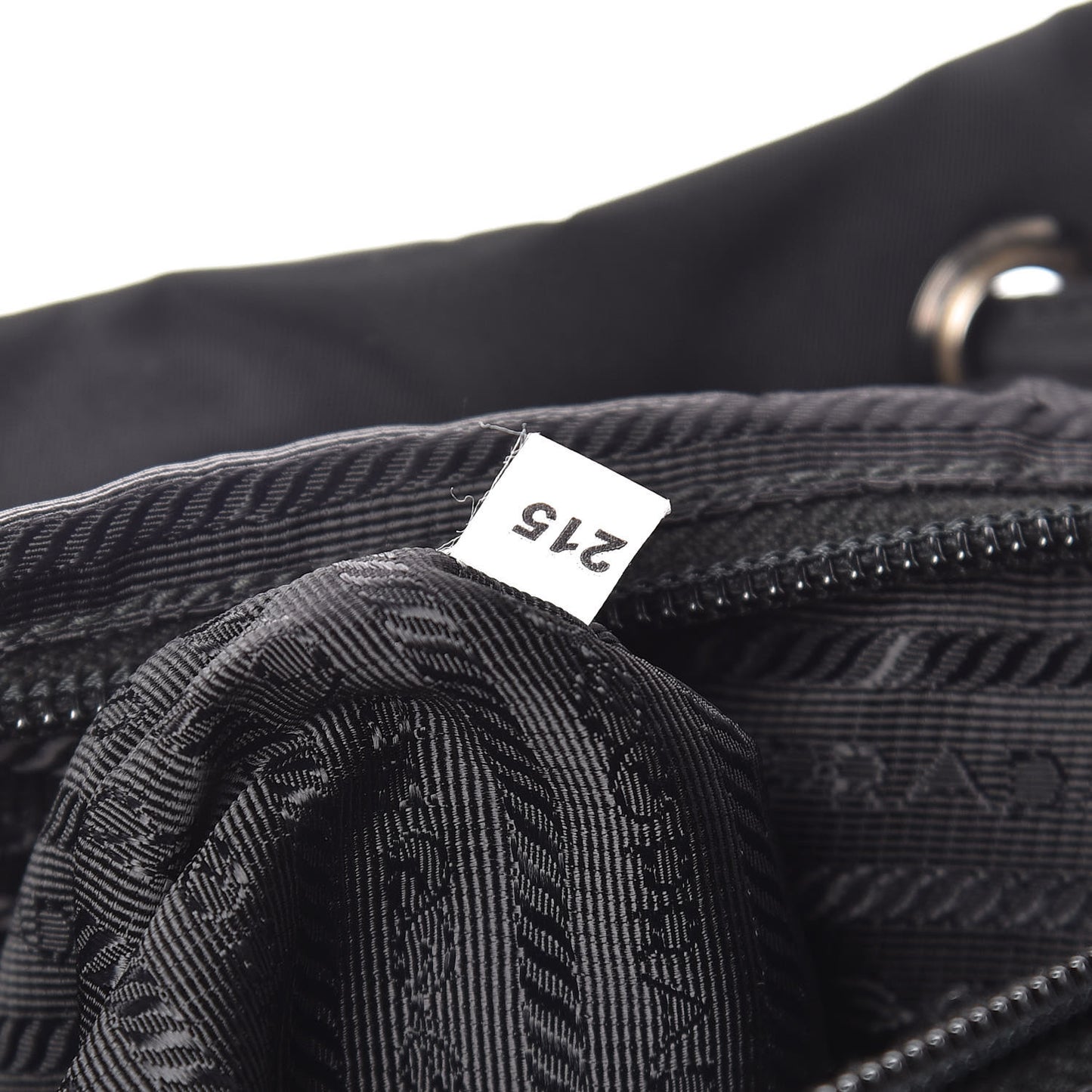 Tessuto Nylon Saffiano Medium Backpack Black