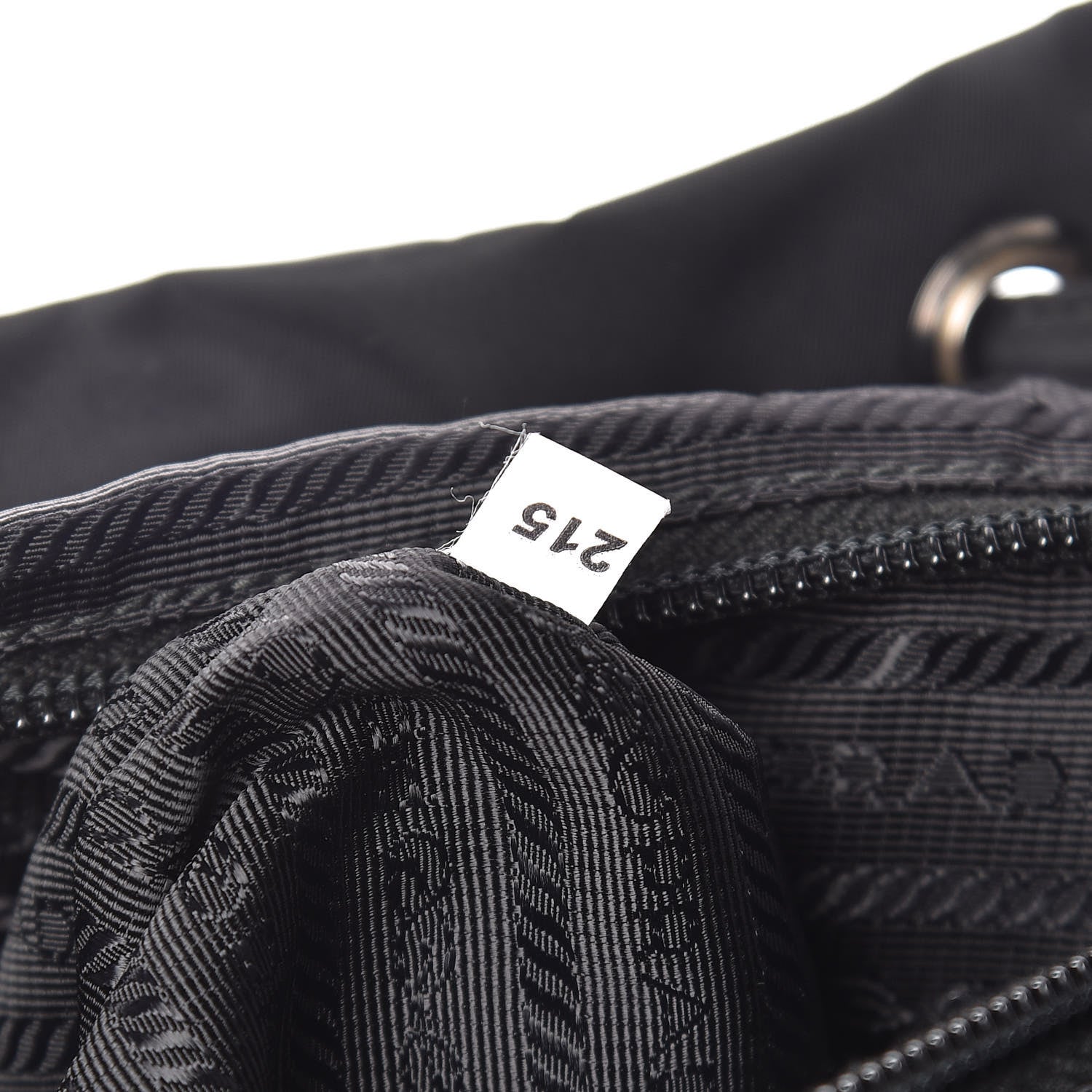 Prada Tessuto Nylon Saffiano Medium Backpack Black 8 of 12