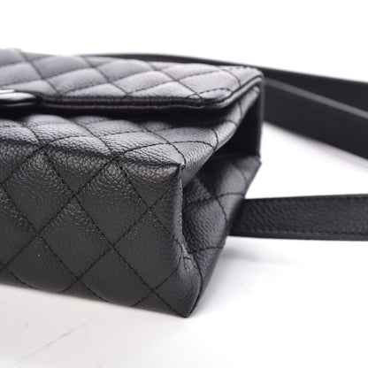 Chanel Grained Calfskin Quilted 2.55 Reissue Flap Belt Bag Clutch Black 10 of 11