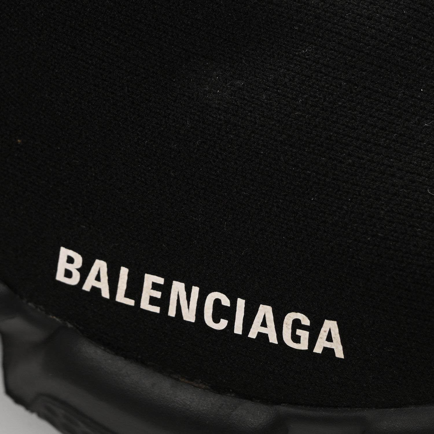 Balenciaga Neoprene Knit Womens Speed Sneakers 37 Black 9 of 9