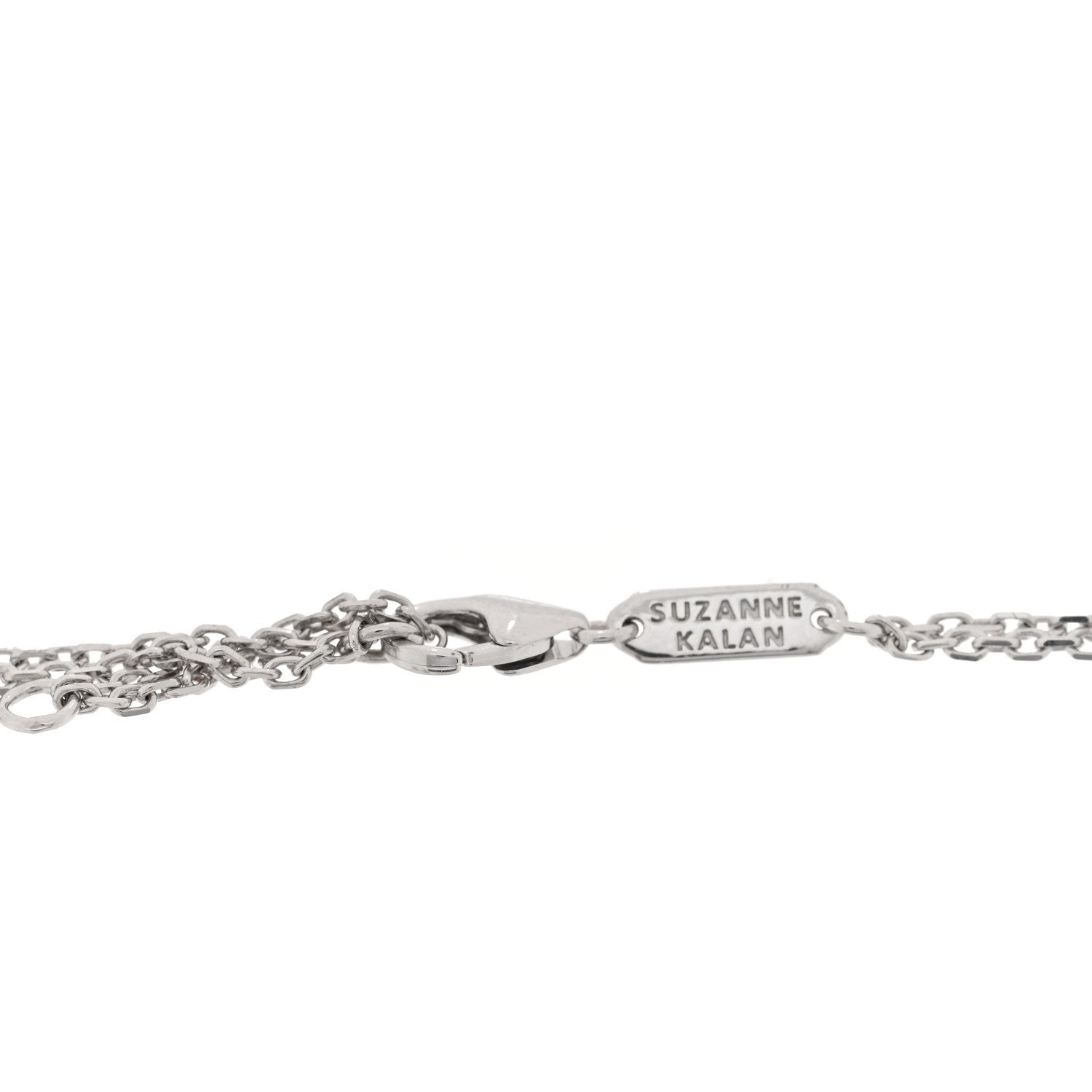 Suzanne Kalan 18K White Gold Diamond Classic Bar Bracelet 3 of 3