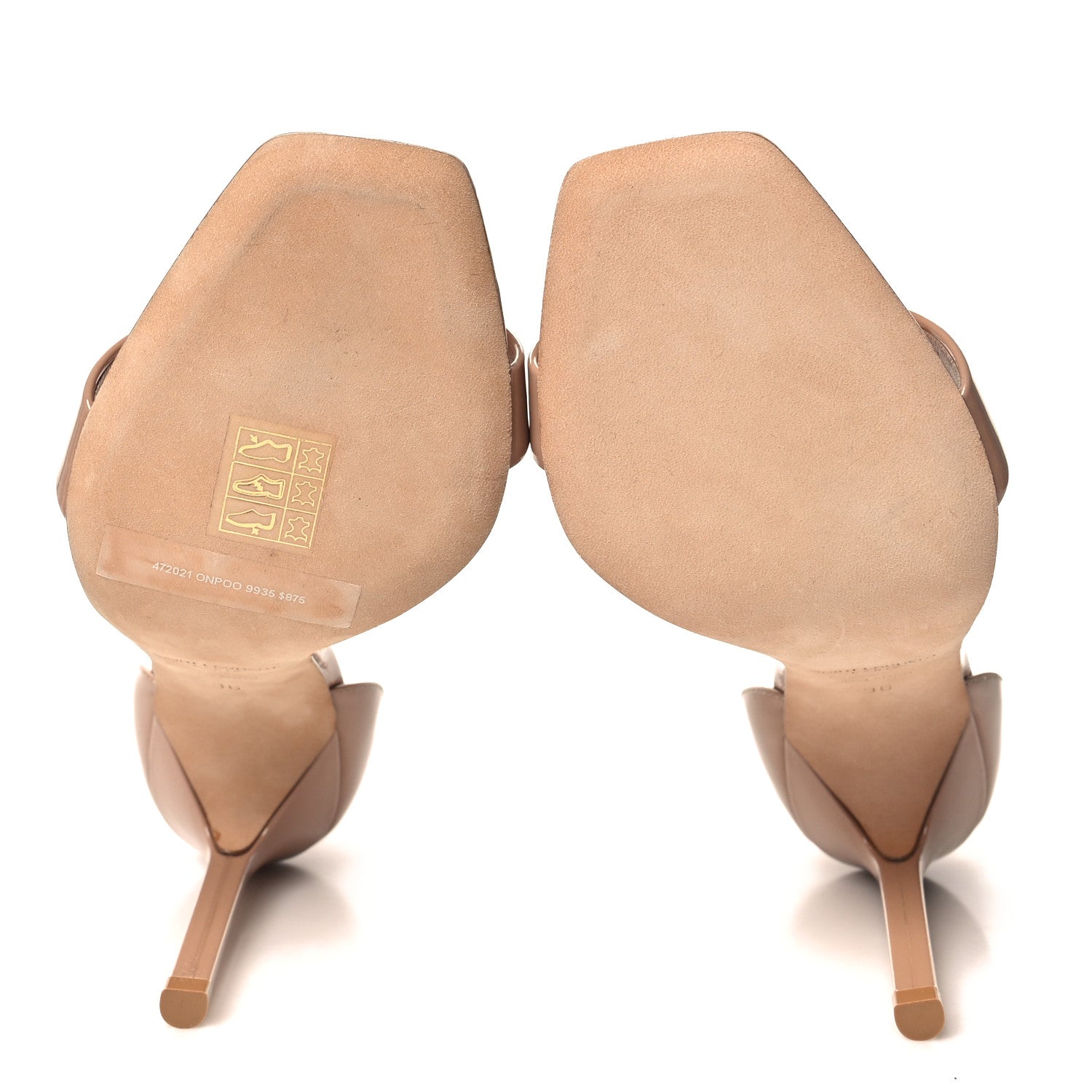 Saint Laurent Vernice Amber 105 Ankle Strap Sandals 36 Chiffon 36 Nude 5 of 8
