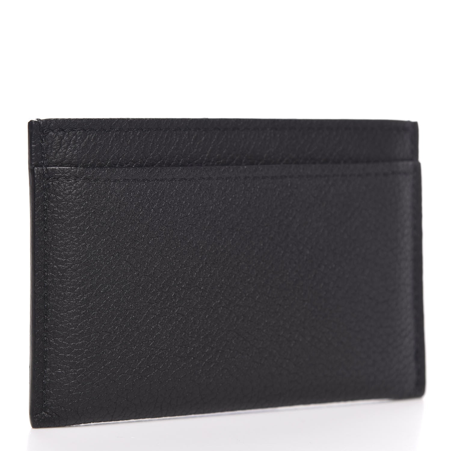 Louis Vuitton Calfskin Lockme Card Holder Black 3 of 7