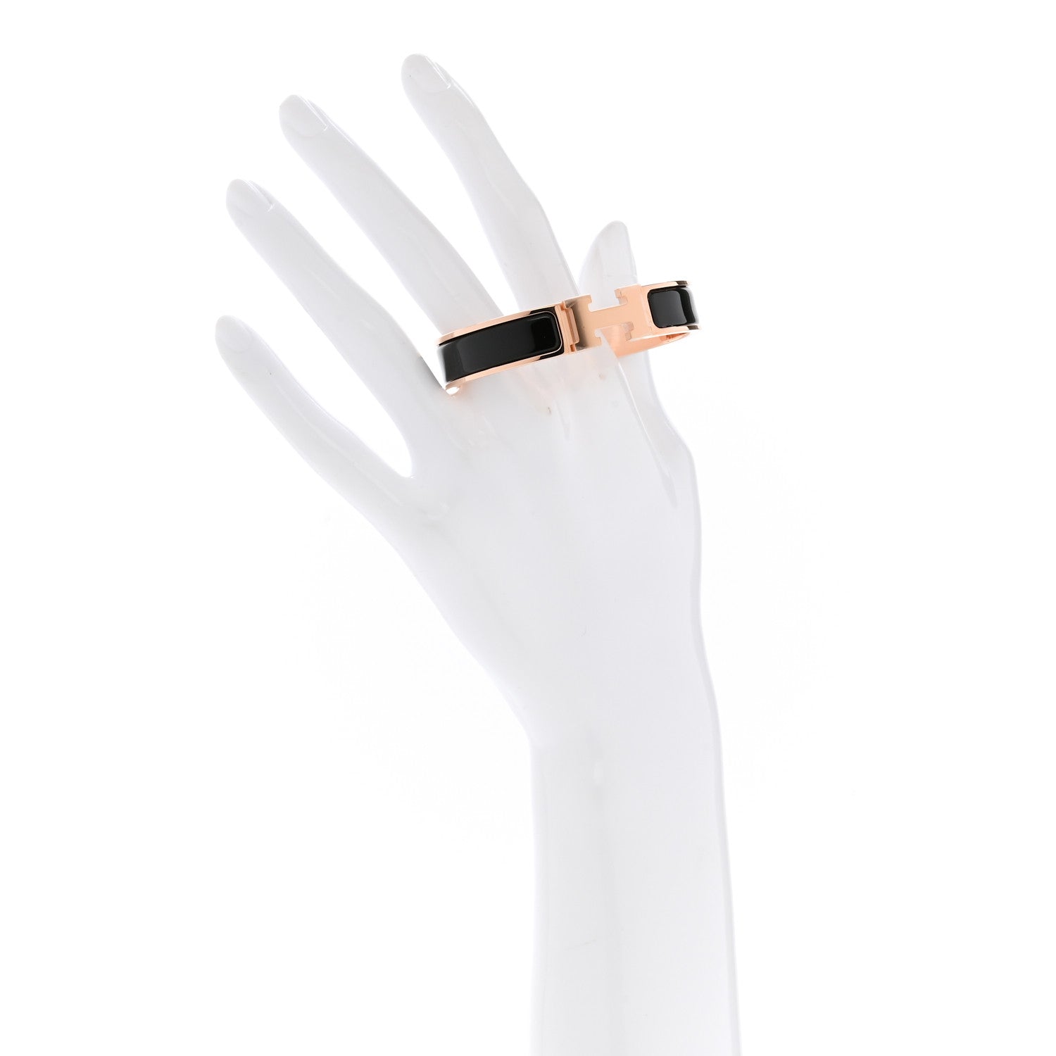 Hermes Enamel Narrow Clic Clac H Bracelet PM Black 2 of 5