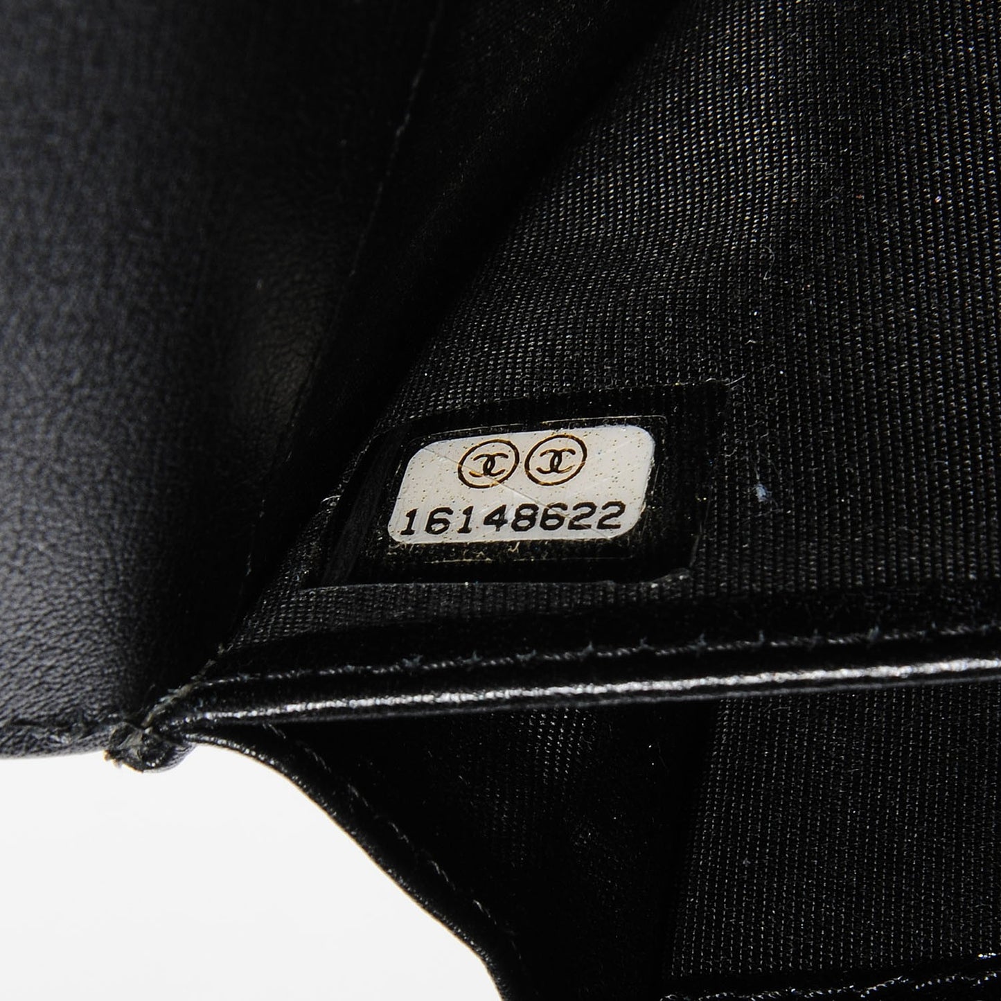 Caviar Large Gusset Flap Wallet Black