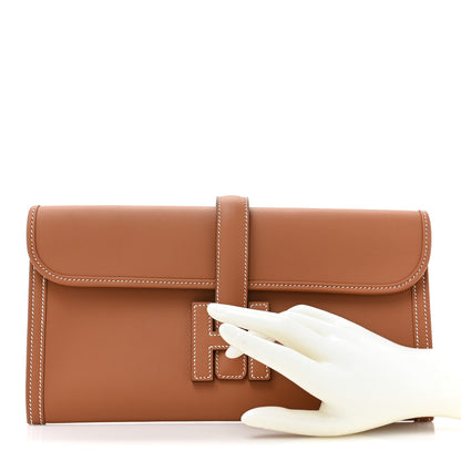 Hermes Swift Jige Elan 29 Clutch Gold 2 of 10