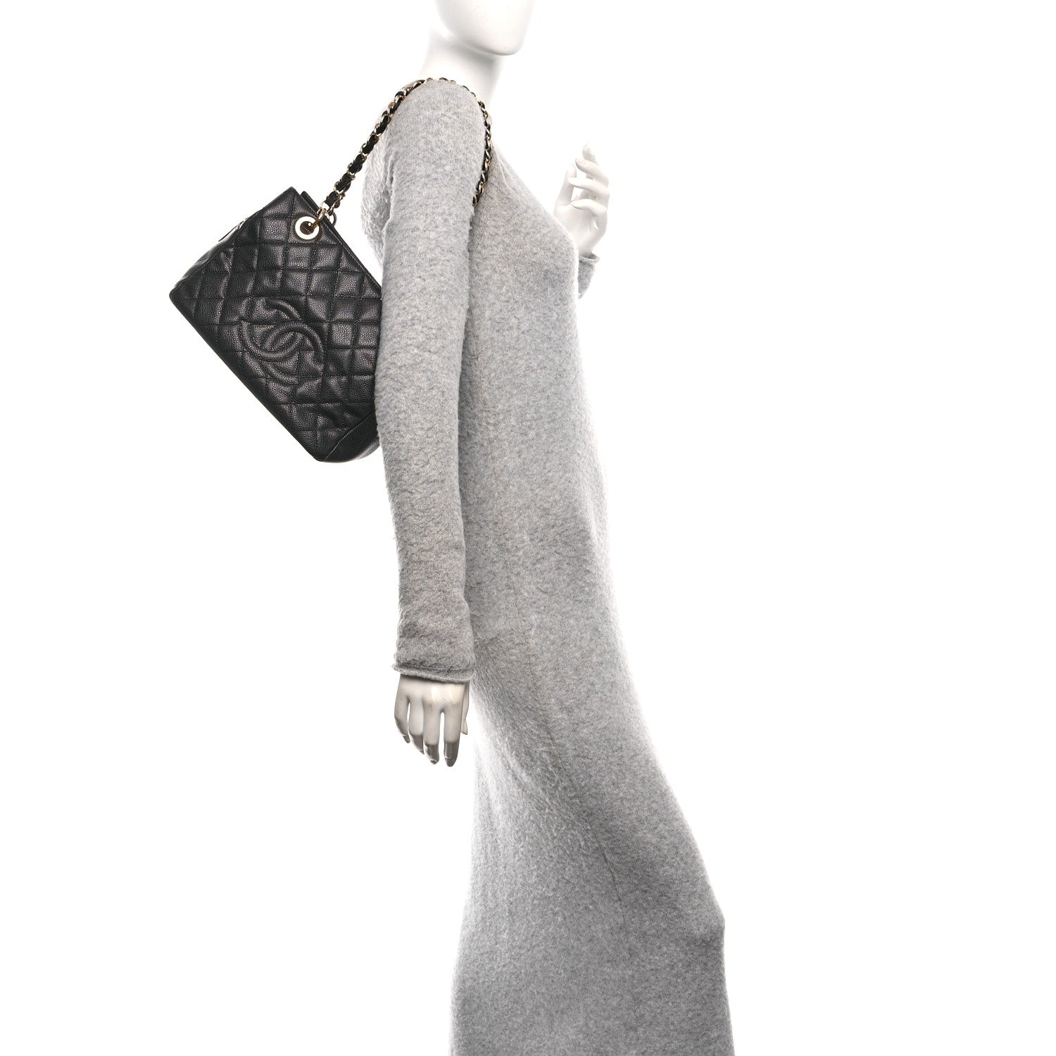 Chanel Caviar Quilted Petit Timeless Tote PTT Black 2 of 10