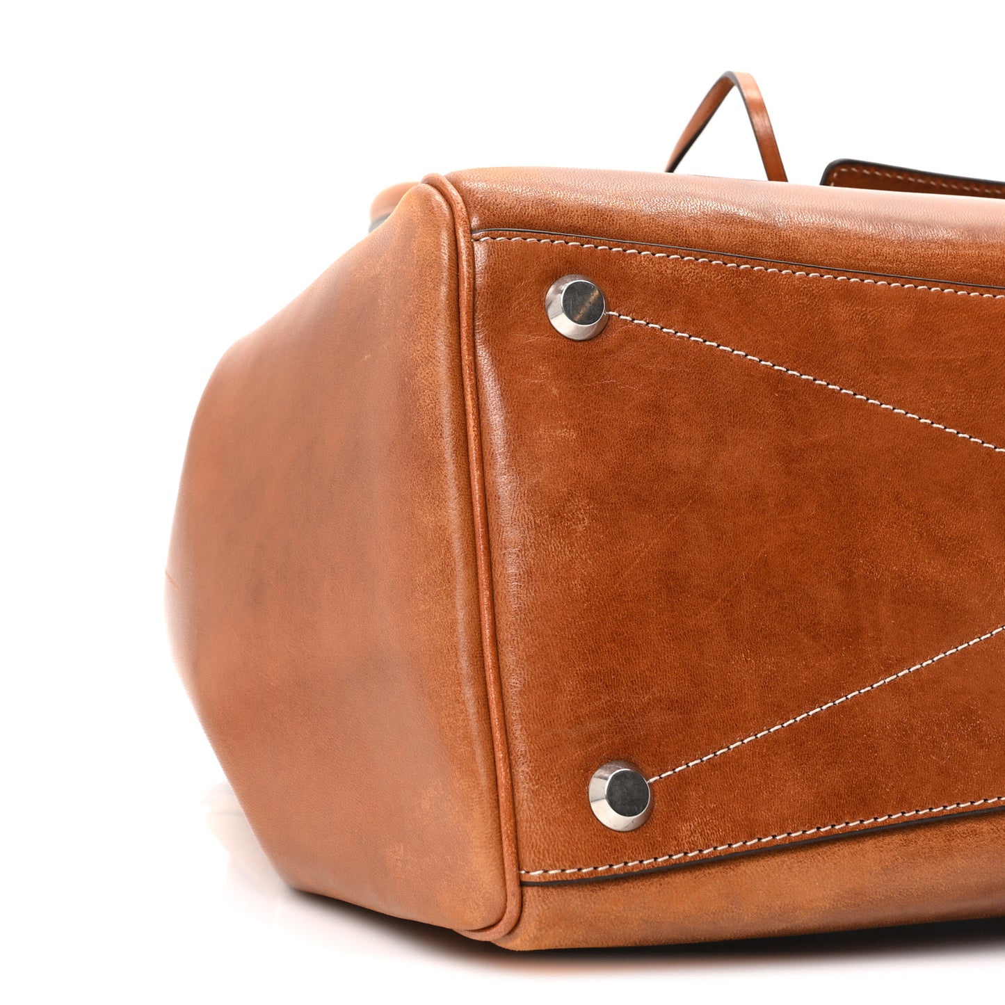 Vegetable Tanned Lambskin Medium Bel Air Carry All Bag Tan Cowboy