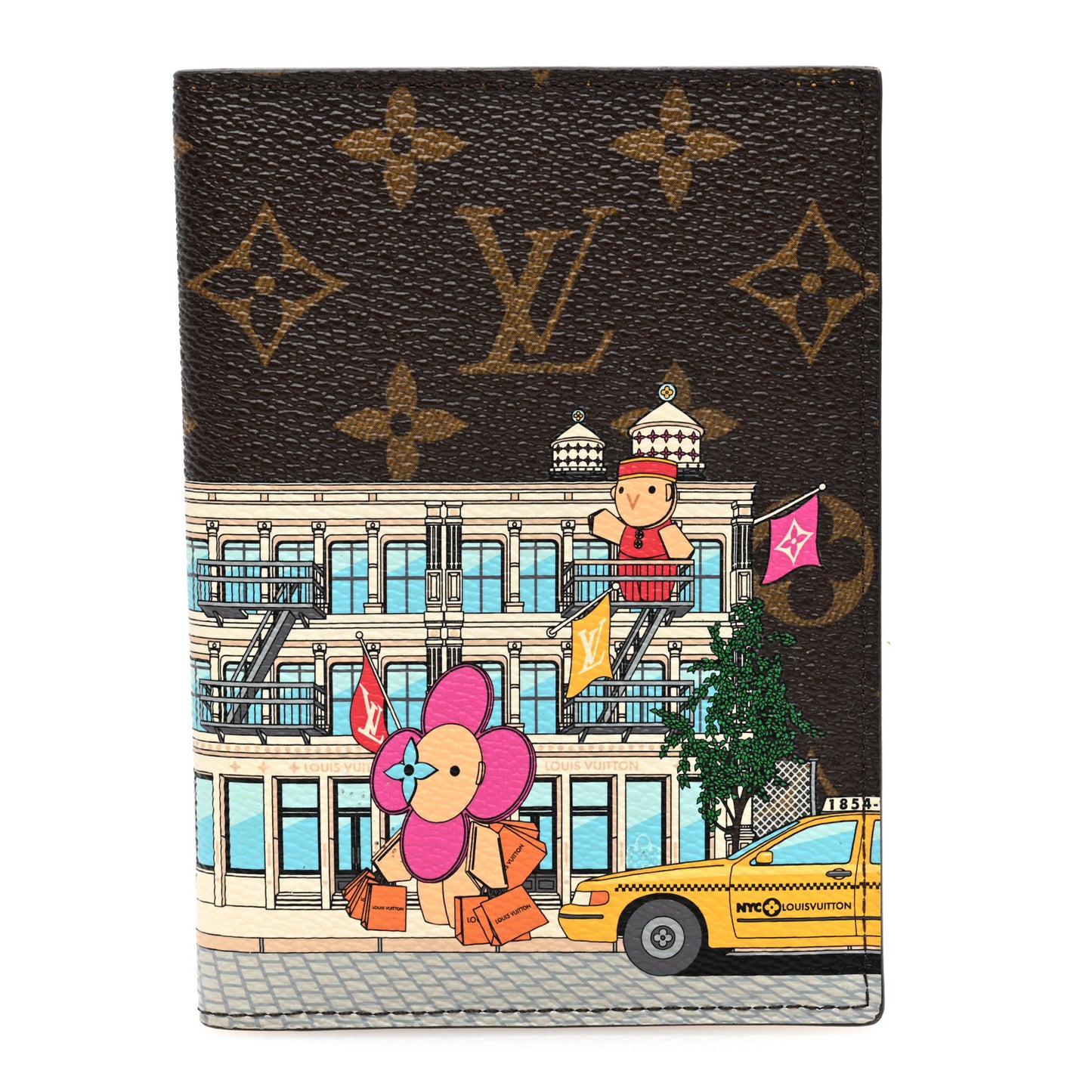 Monogram 2022 Christmas Animation New York Soho Passport Cover Yellow