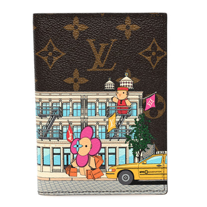 Louis Vuitton Monogram 2022 Christmas Animation New York Soho Passport Cover Yellow 1 of 6