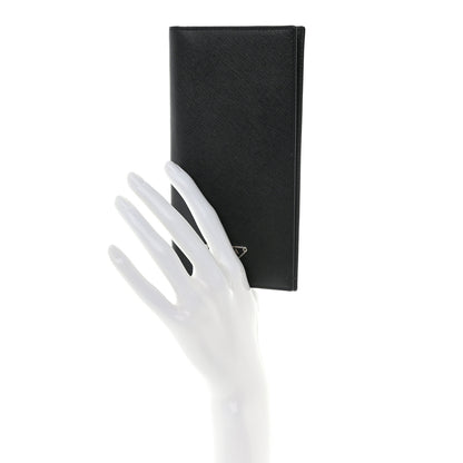 Prada Saffiano Checkbook Cover Black 2 of 9