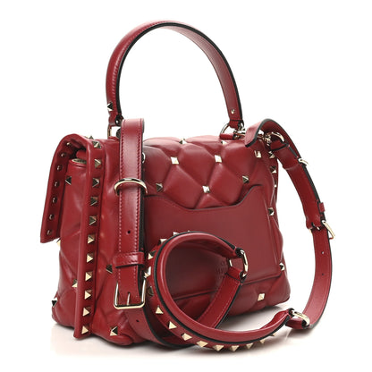Valentino Garavani Nappa Medium Candystud Top Handle Bag Rosso Valentino 3 of 9