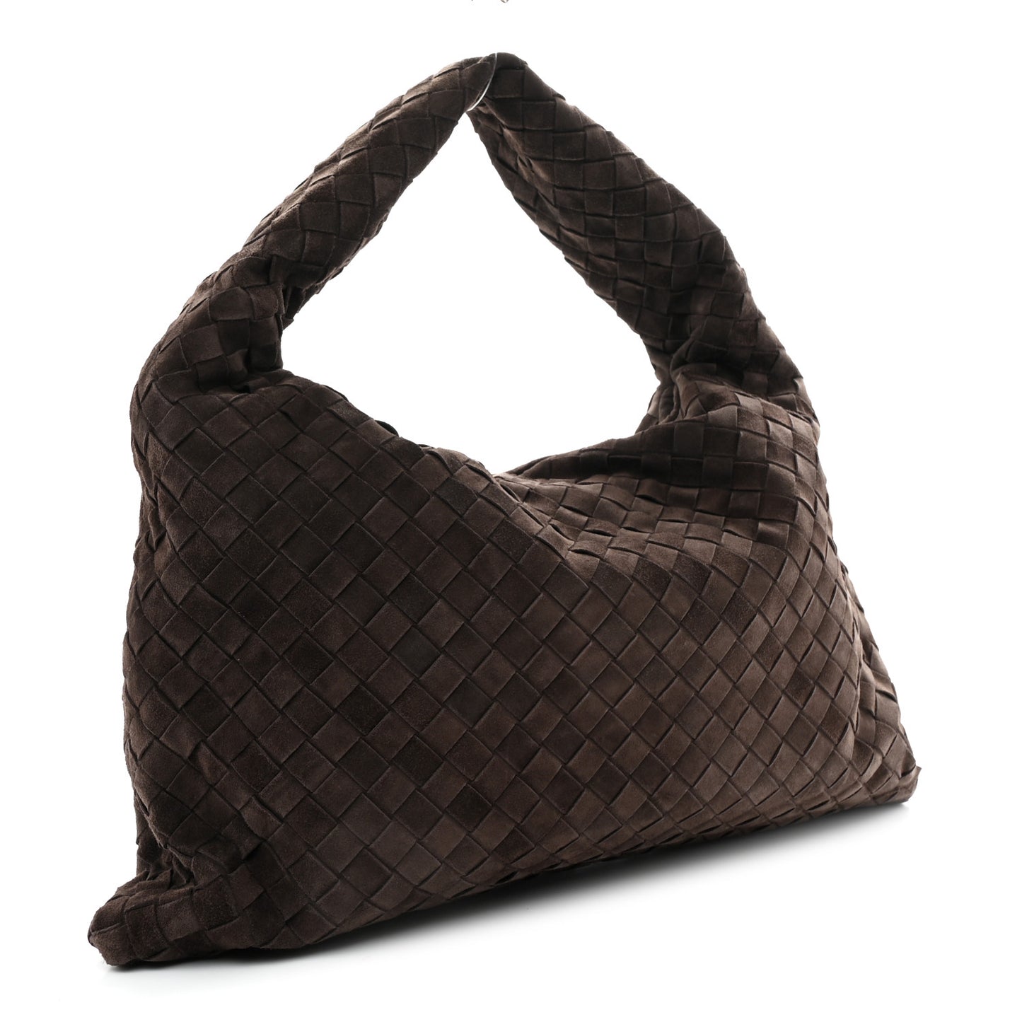 Suede Intrecciato Small Hop Fondant