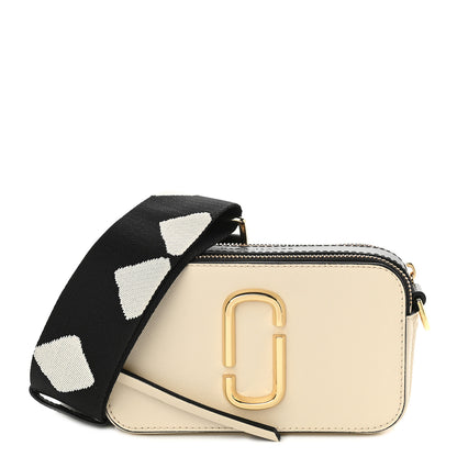 Marc Jacobs Saffiano Small Snapshot Camera Bag Cloud White Multicolor 1 of 10
