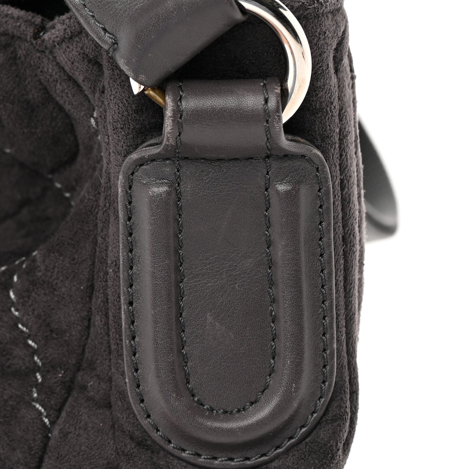 Chanel Microsuede Quilted Rodeo Drive Hobo Black 16 of 20