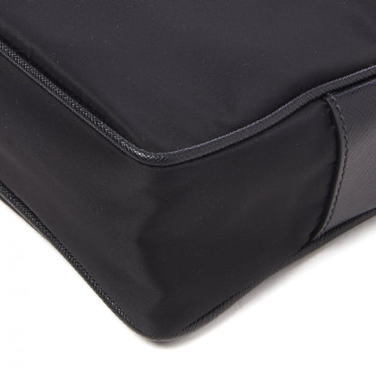 Prada Tessuto Nylon Saffiano Shoulder Bag Black 4 of 8