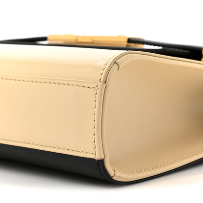 Saint Laurent Smooth Calfskin Manhattan Shoulder Bag Black Beige 9 of 12