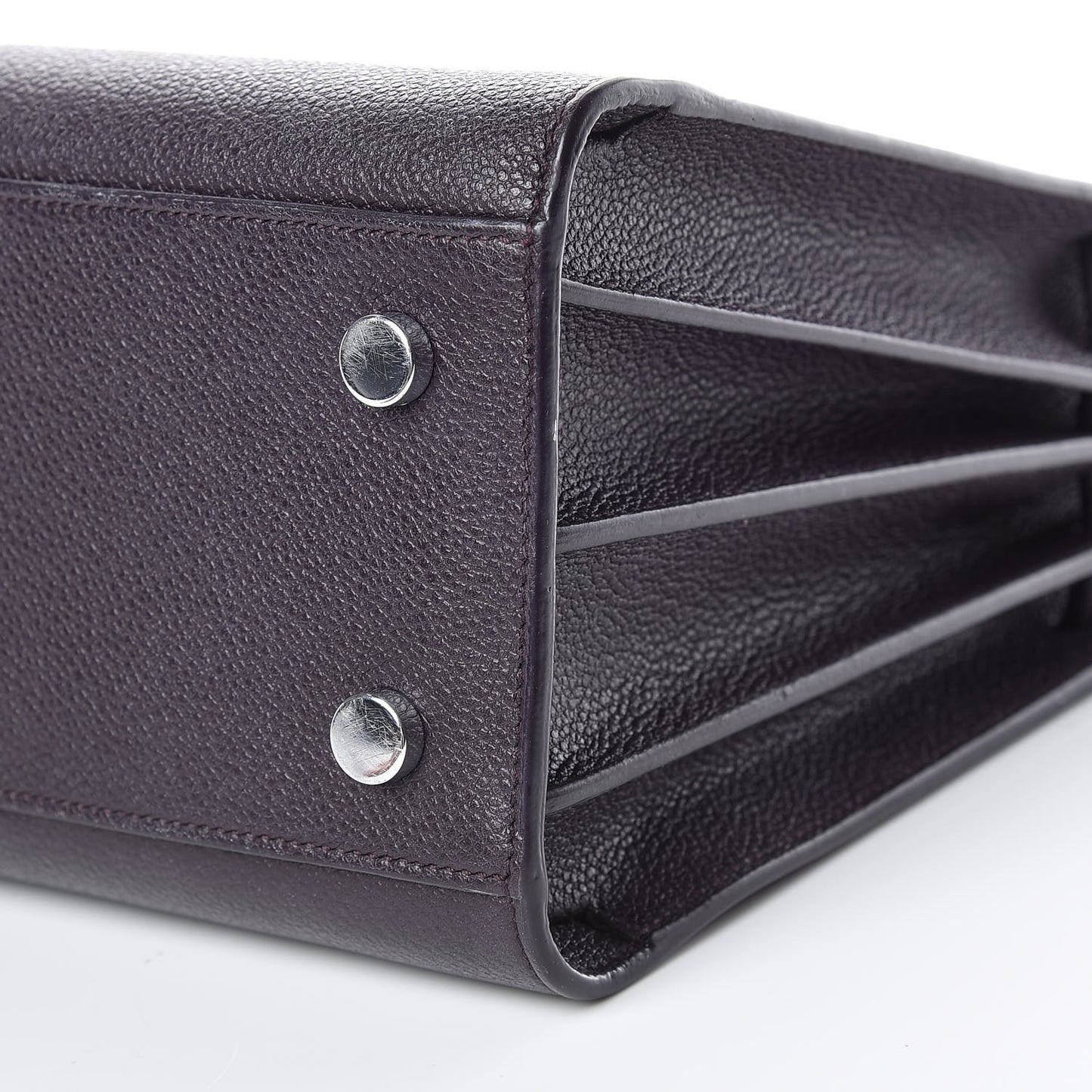 Grained Calfskin Baby Sac De Jour Deep Purple