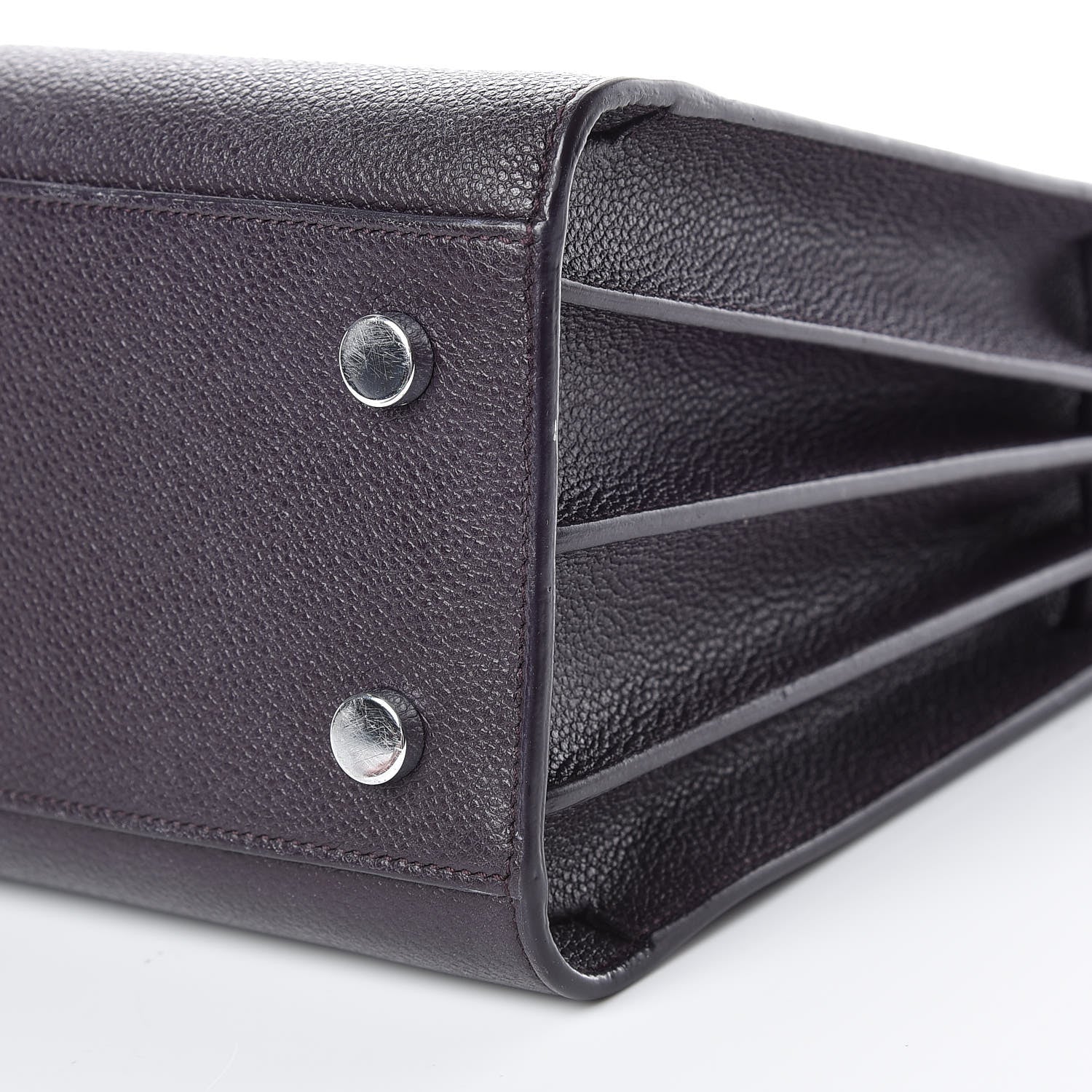 Saint Laurent Grained Calfskin Baby Sac De Jour Deep Purple 17 of 24